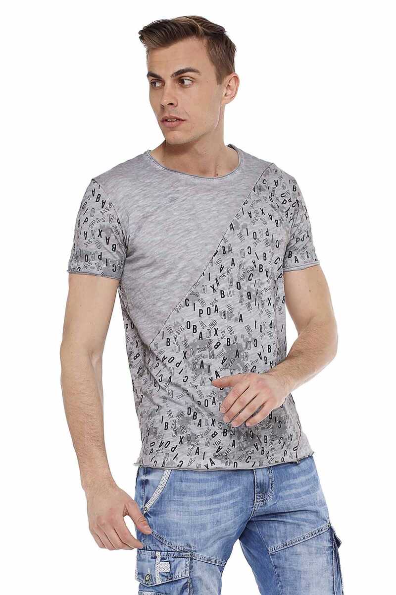CT469 Herren T-Shirt im asymmetrischen Look