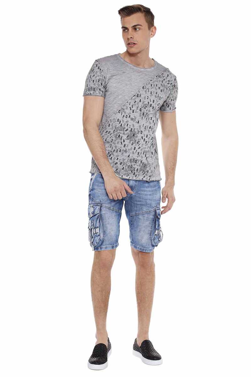 CT469 Herren T-Shirt im asymmetrischen Look