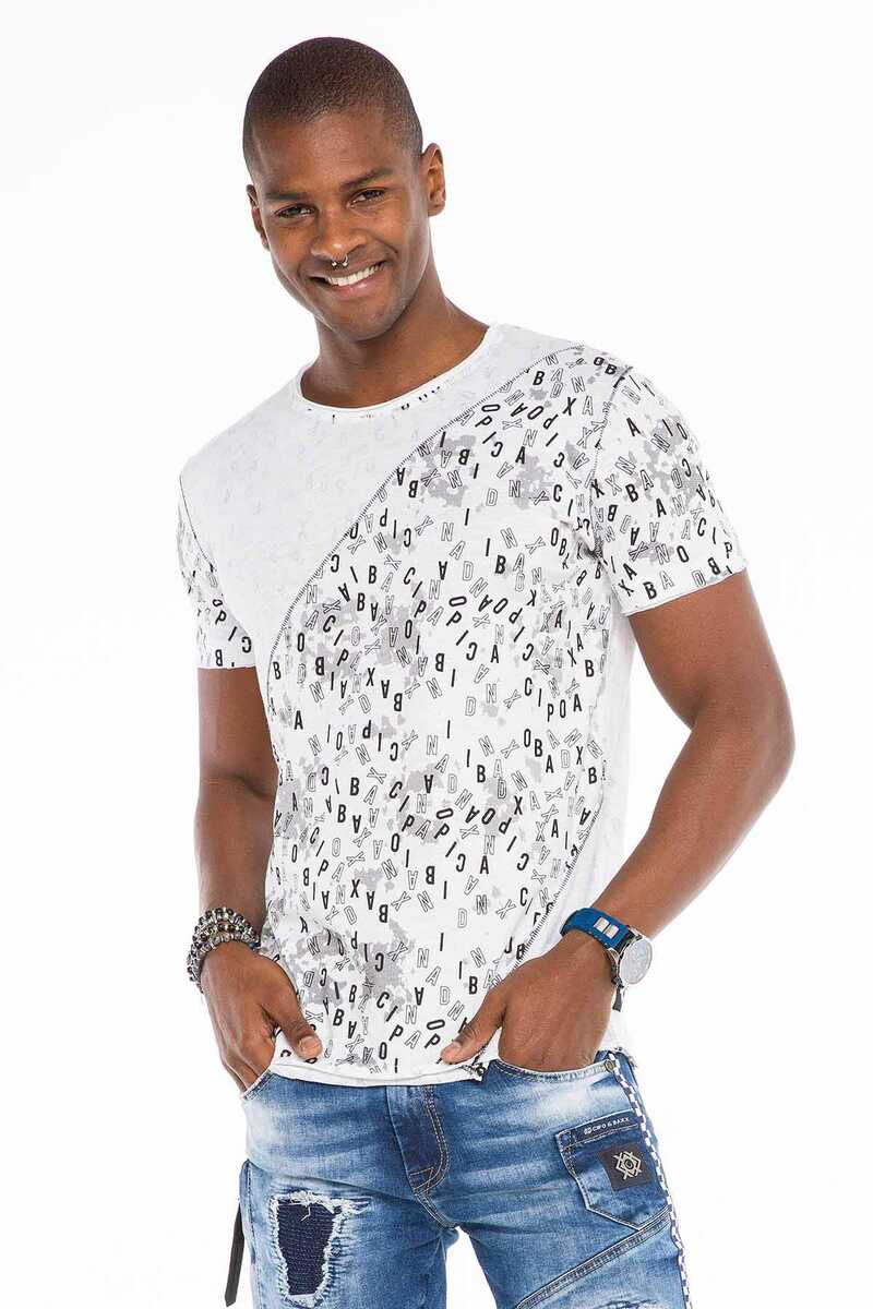 CT469 Herren T-Shirt im asymmetrischen Look