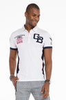 CT476 men's polo shirt with embroidered aviator elements