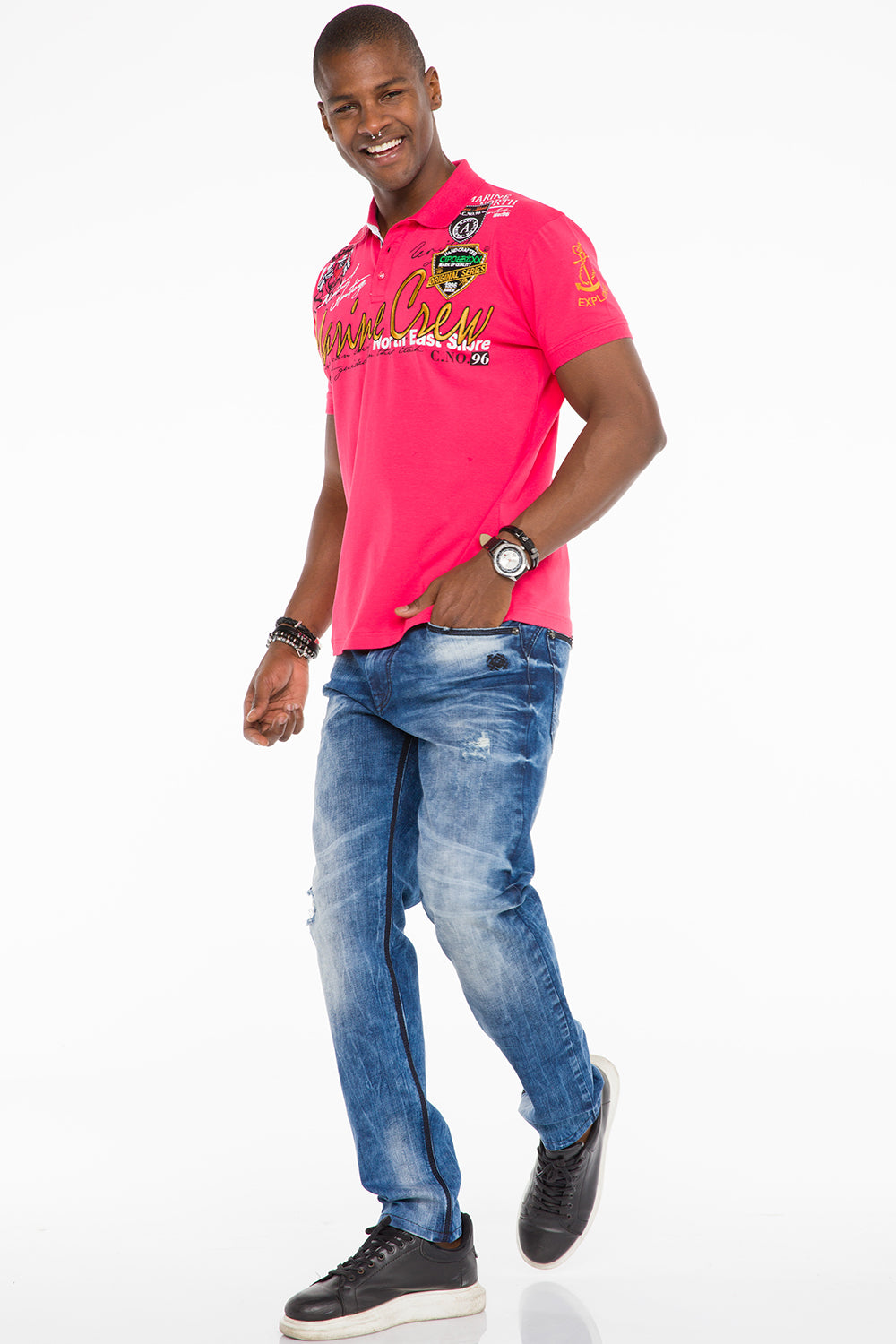 CT509 Herren Poloshirt im Marina-Look