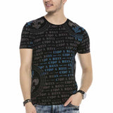CT554 t-shirt męski z nadrukiem logo