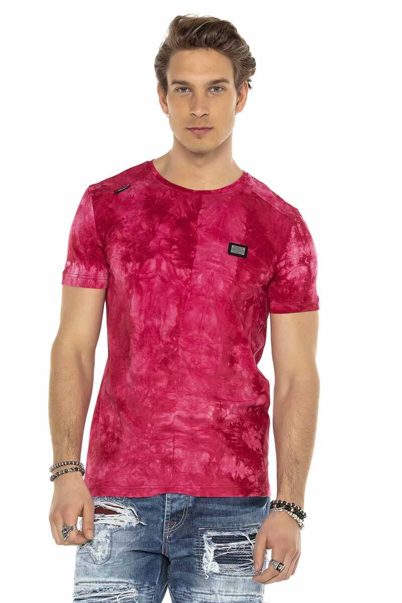 CT570 T-shirt voor heren in een geweldige batik-look