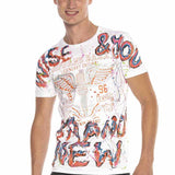 CT595 T-shirt Maschile con Design di Tendenza