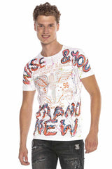 Camiseta para hombres CT595 en diseño de pintura de mano de moda