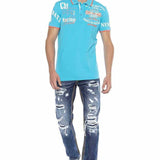 CT603 Polo maschile con Stampa alla Moda