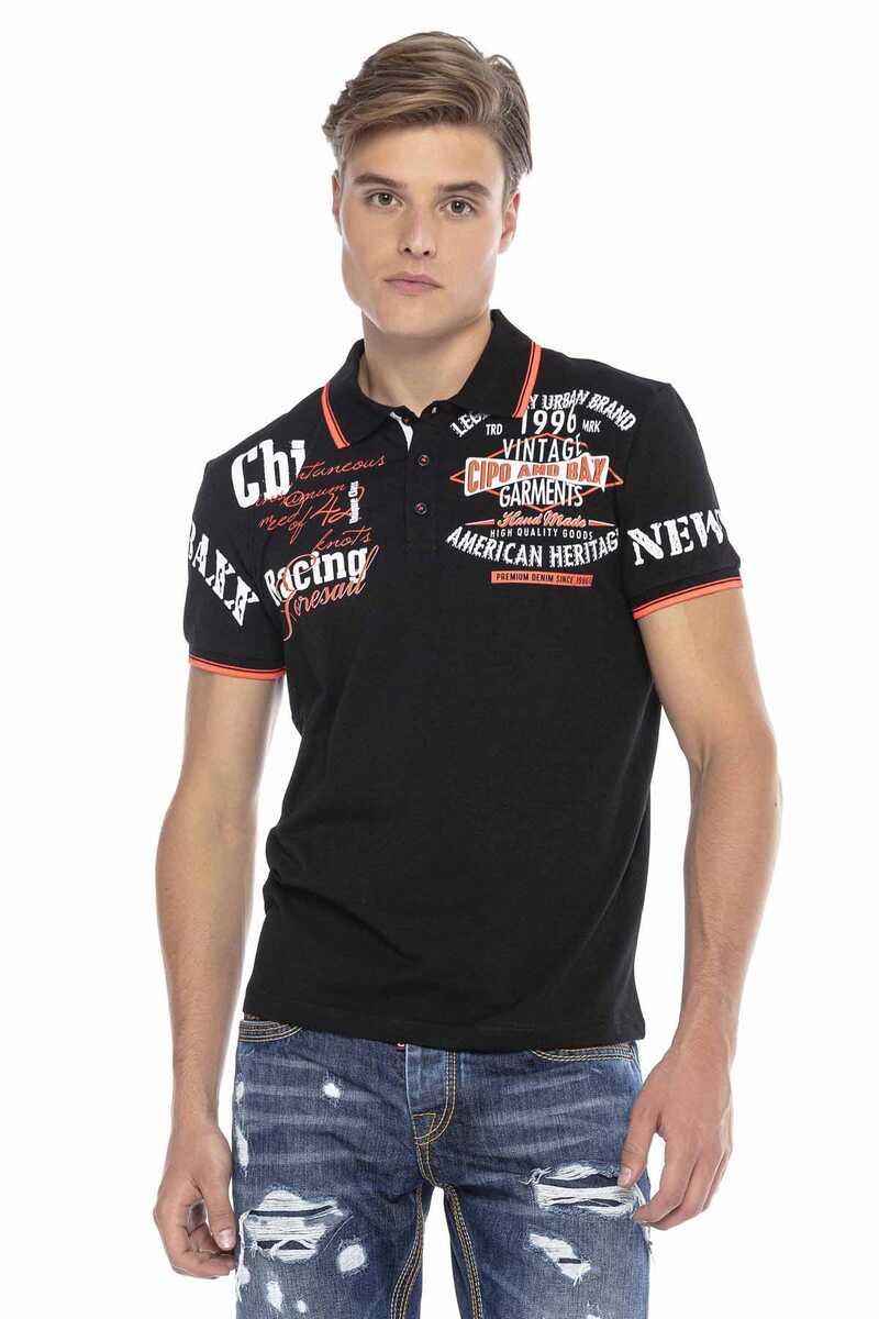 CT603 Polo maschile con Stampa alla Moda