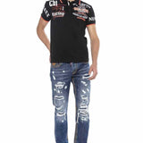 CT603 Polo maschile con Stampa alla Moda