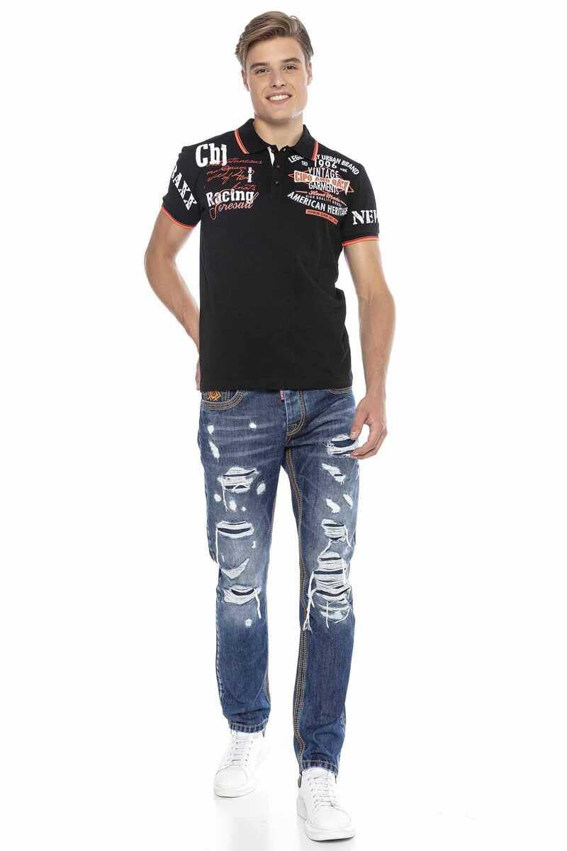 CH603 Camisa de polo para hombres con estampado de moda