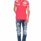 CT603 Polo maschile con Stampa alla Moda