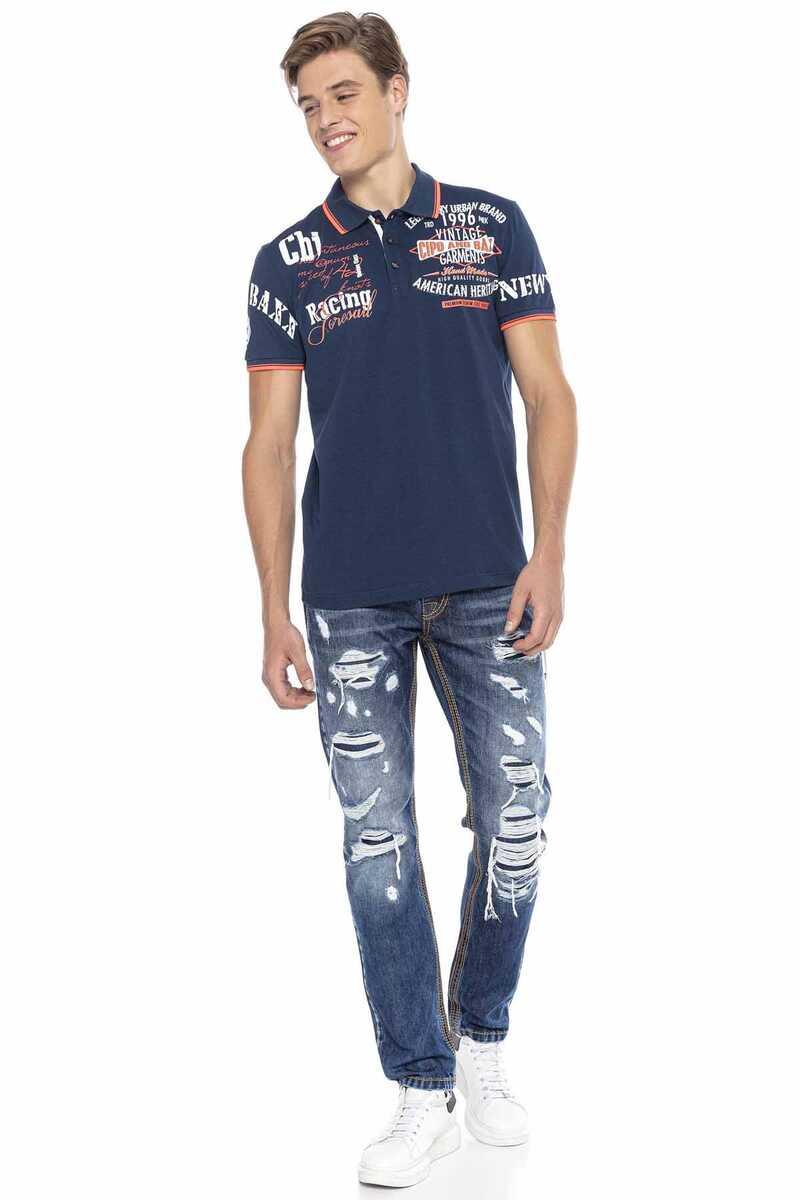 CH603 Camisa de polo para hombres con estampado de moda