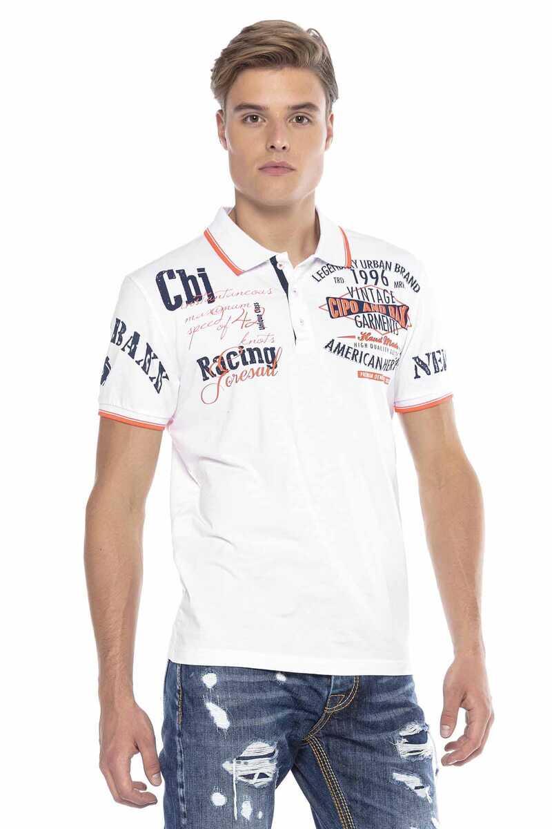CT603 Polo maschile con Stampa alla Moda
