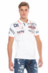 CT603 Men's polo shirt with trendy print