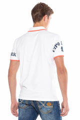 CT603 Men's polo shirt with trendy print