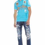 CT604 Polo da Uomo con Stampe Casual