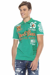 CT604 Heren Polo-Shirt met Casual Prints