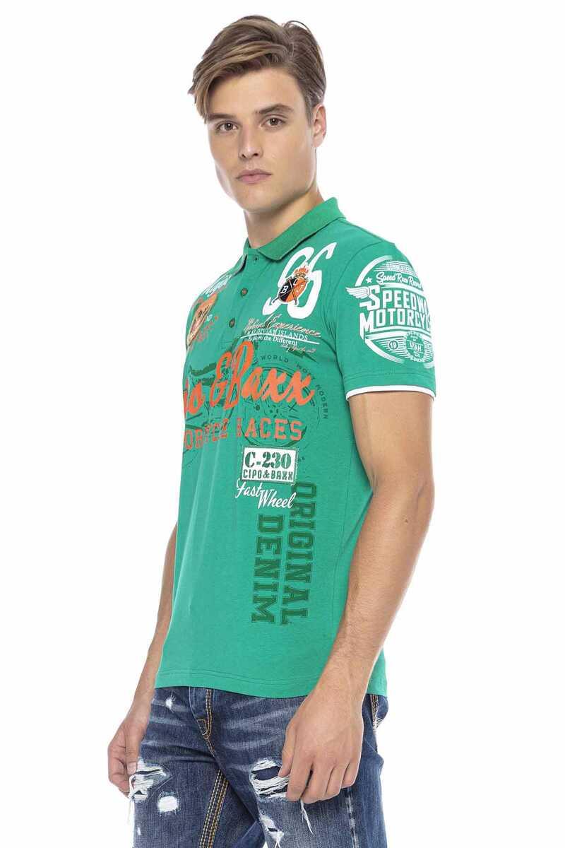 CT604 Heren Polo-Shirt met Casual Prints