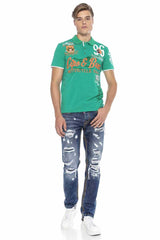 CT604 Heren Polo-Shirt met Casual Prints