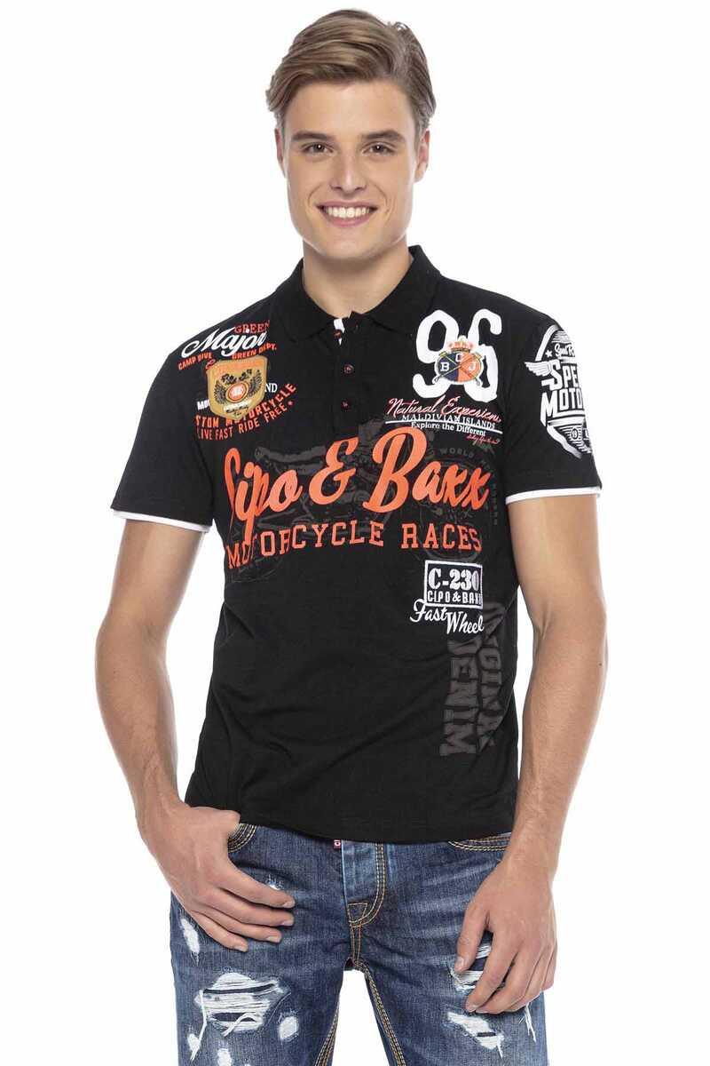 CT604 Polo da Uomo con Stampe Casual