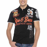 CT604 Polo da Uomo con Stampe Casual