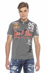 CT604 Heren Polo-Shirt met Casual Prints