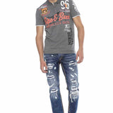 CT604 Polo da Uomo con Stampe Casual