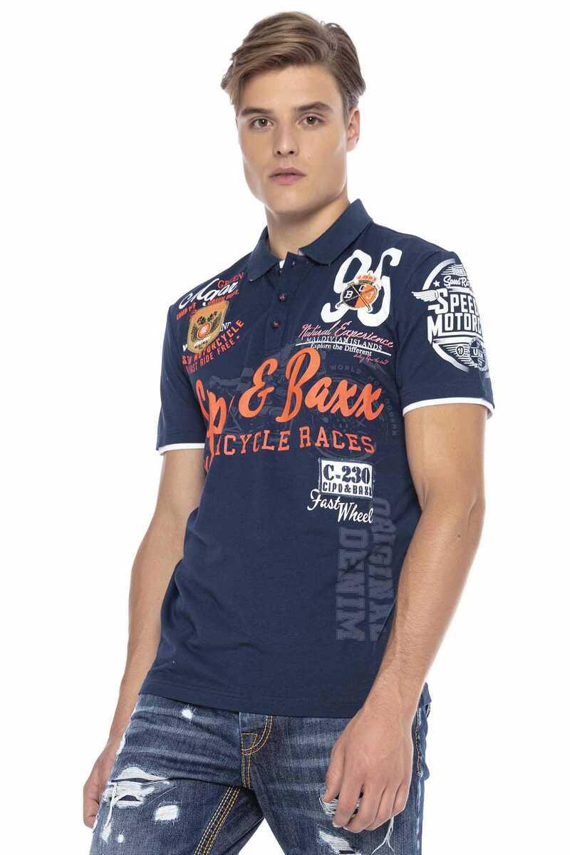 CT604 Heren Polo-Shirt met Casual Prints