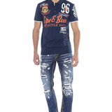 CT604 Polo da Uomo con Stampe Casual
