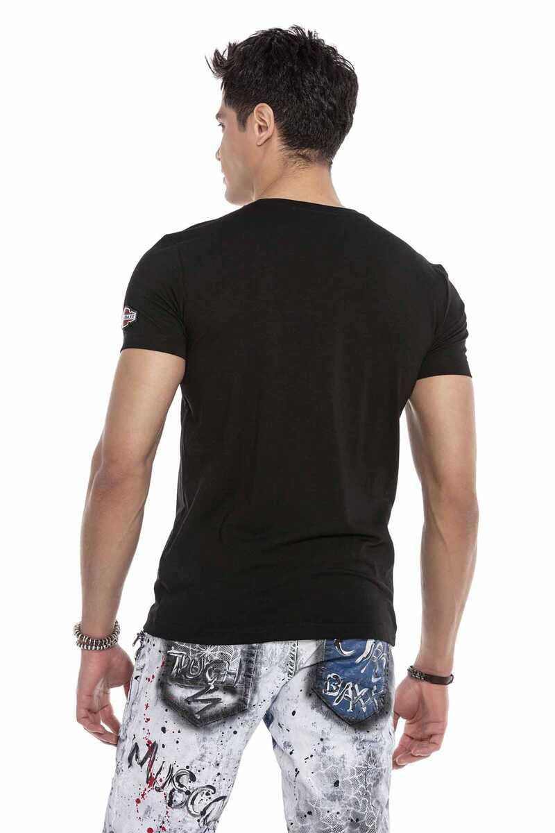 CT617 Herren T-Shirt mit auffälligem Front-Print