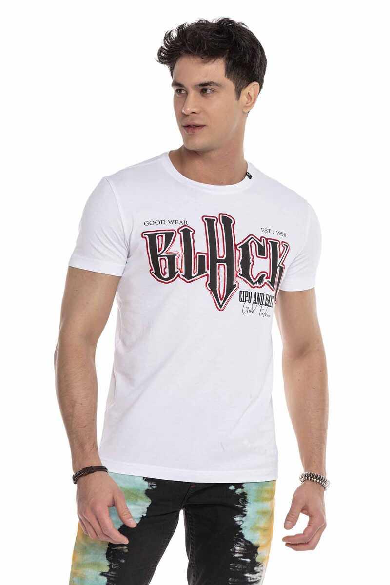 CT617 Herren T-Shirt mit auffälligem Front-Print