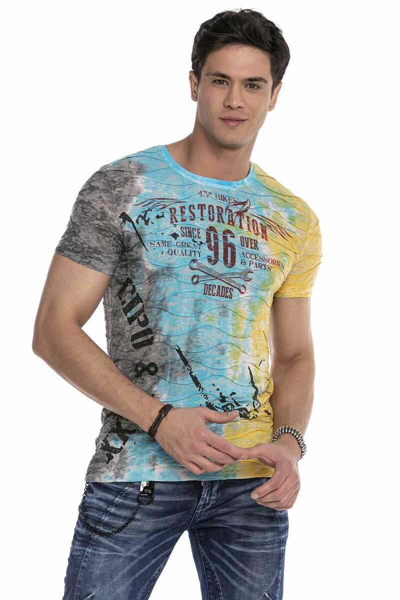 CT619 Herren T-Shirt in mehrfarbigem Design