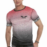 CT625 T-shirt da Uomo con Simpatici Colori Sfumati