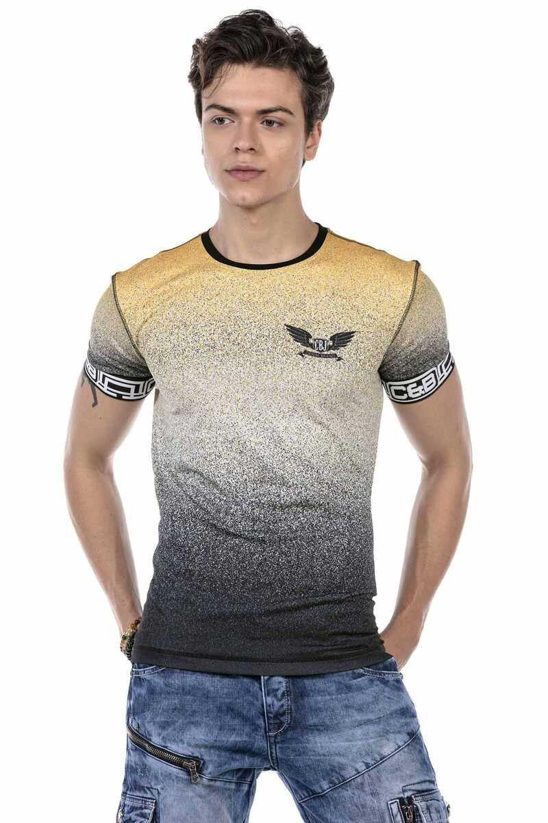 CT625 T-shirt da Uomo con Simpatici Colori Sfumati