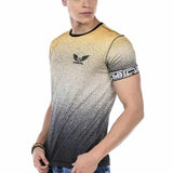 CT625 T-shirt da Uomo con Simpatici Colori Sfumati
