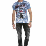 CT629 Maglietta da Uomo con Stampa Cool