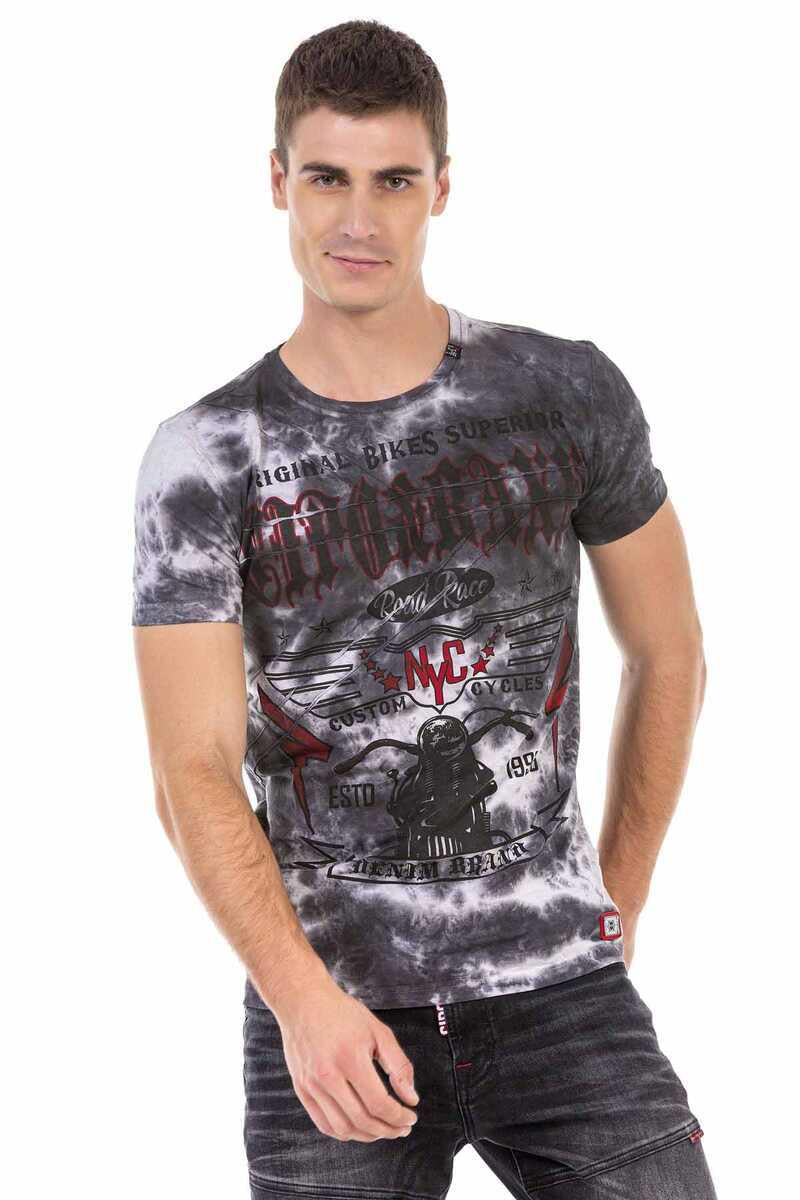 CT629 Maglietta da Uomo con Stampa Cool