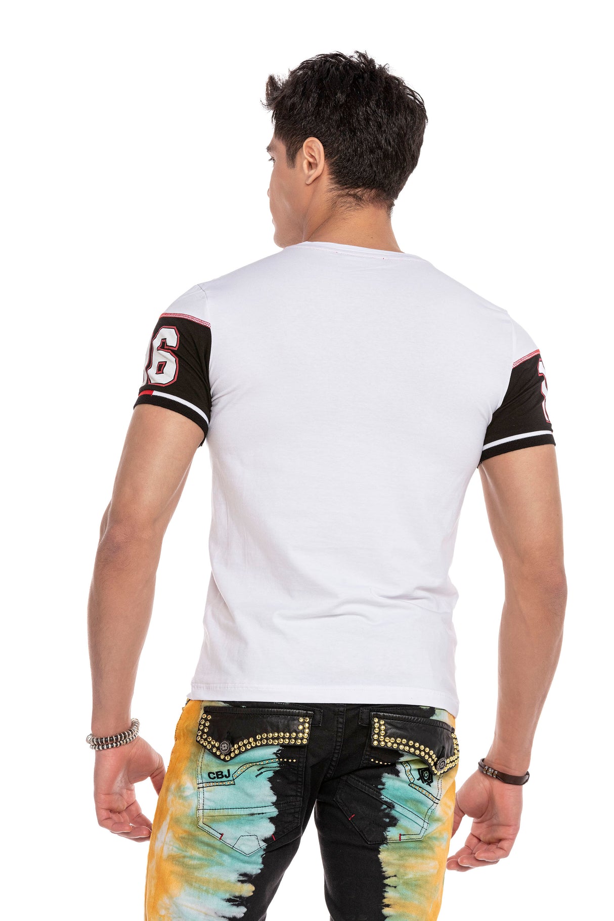 CT631 Heren T-shirt met Opvallende Print