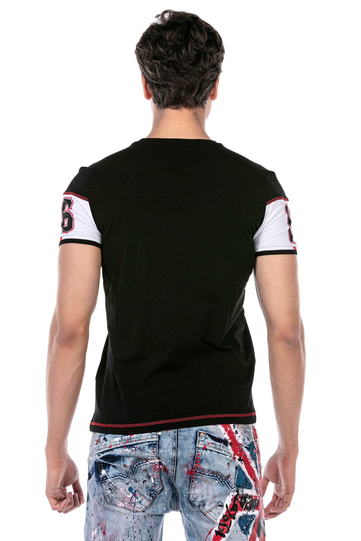 CT631 Heren T-shirt met Opvallende Print