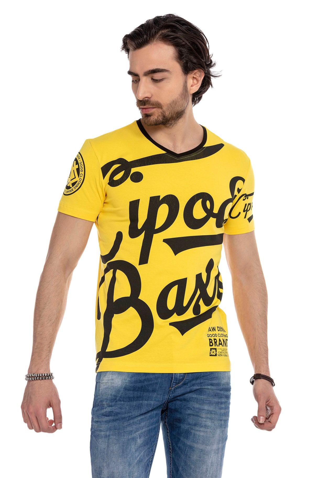 CT635 Herren T-Shirt mit coolem Marken-Frontprint