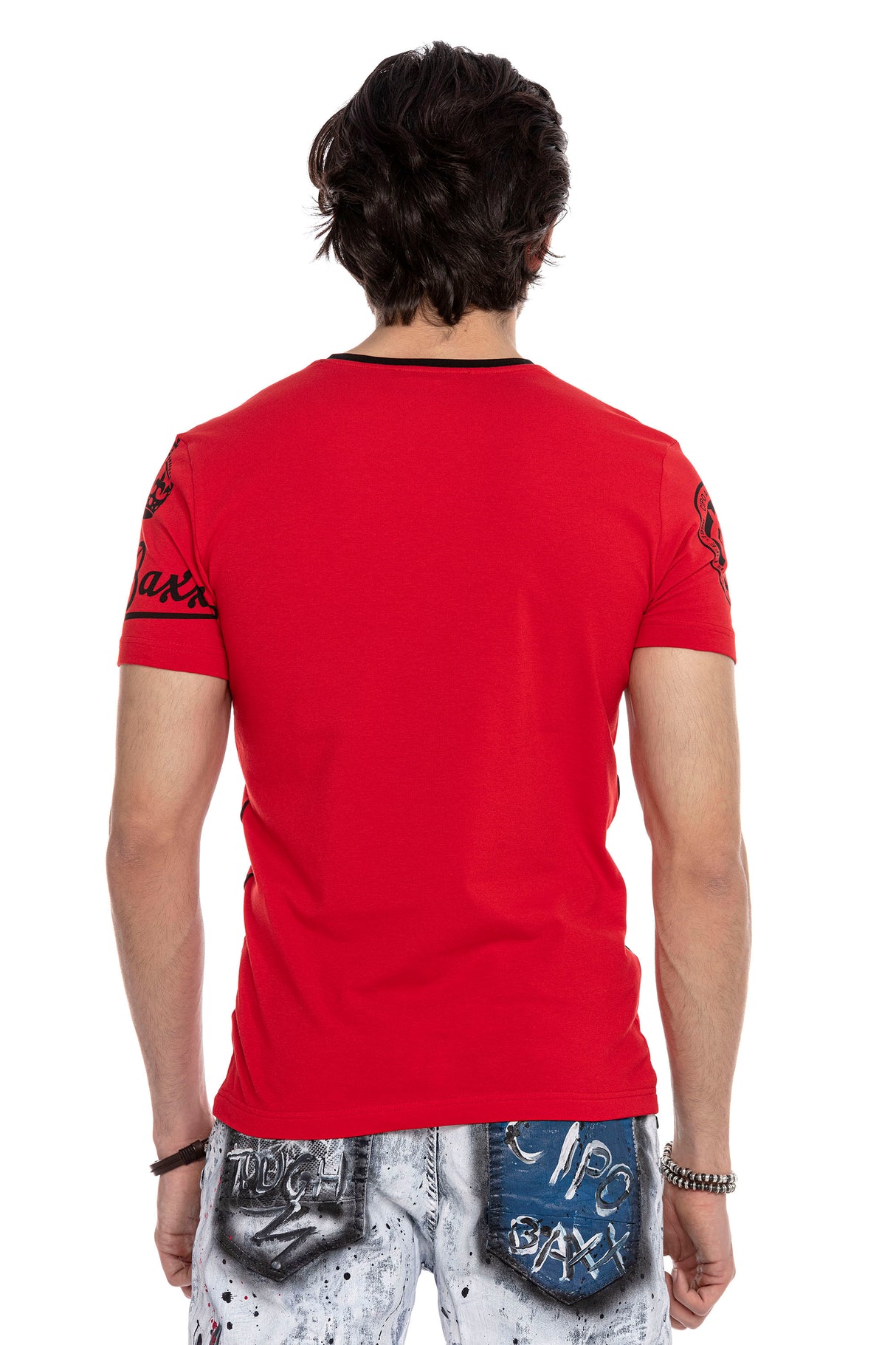 CT635 Herren T-Shirt mit coolem Marken-Frontprint