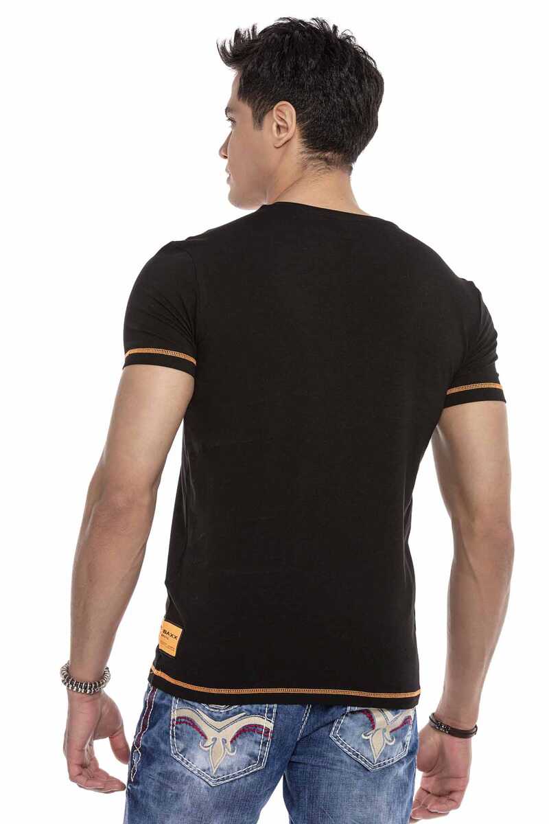CT644 T-shirt voor heren met trendy frontprint