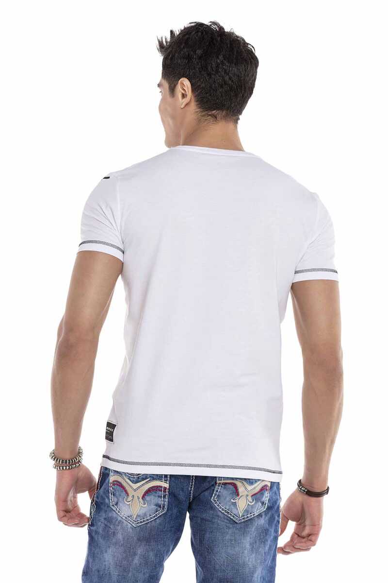 CT644 T-shirt voor heren met trendy frontprint