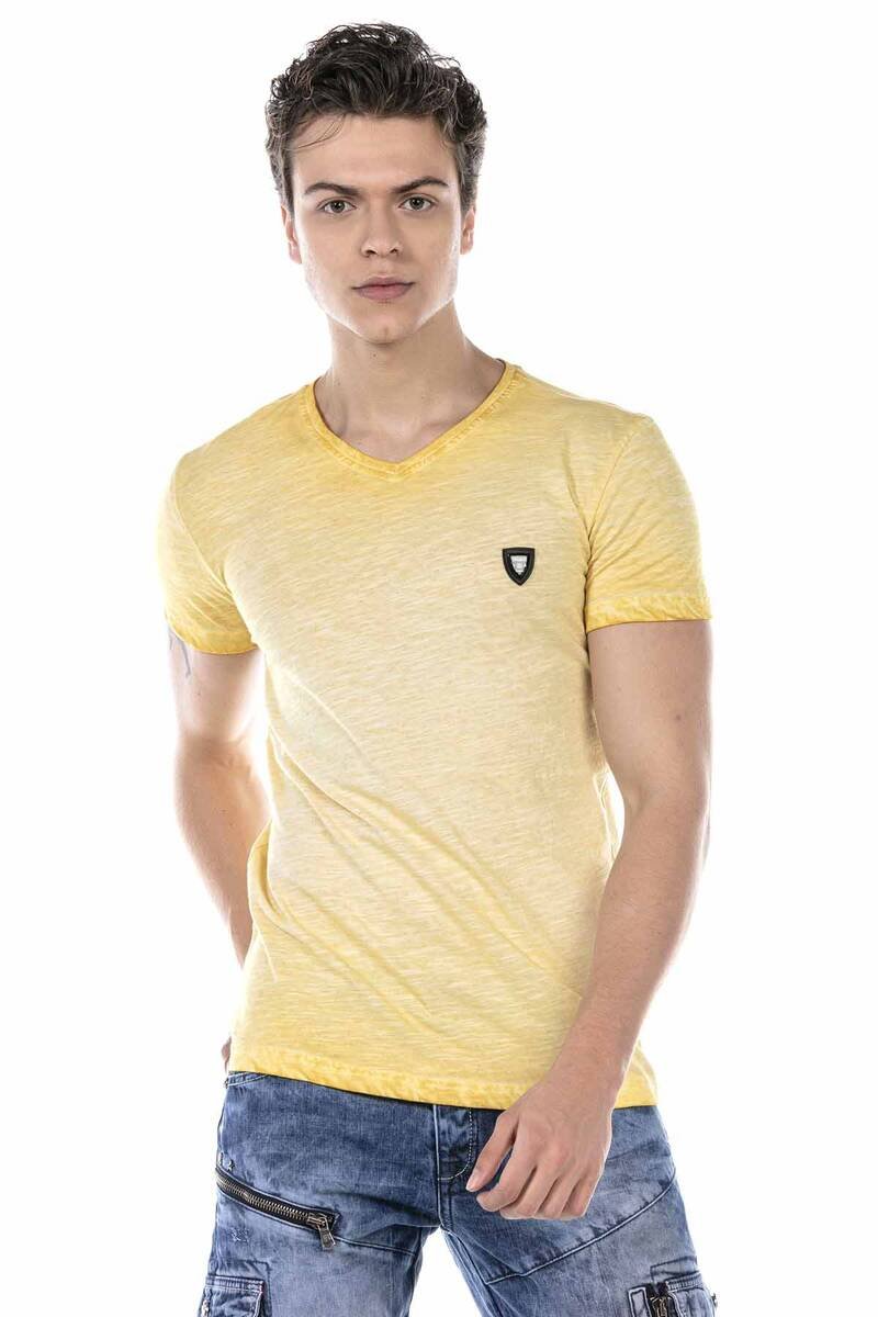 CT647 Heren T-shirt in een Gemelideerd Design