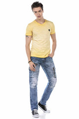 CT647 Heren T-shirt in een Gemelideerd Design