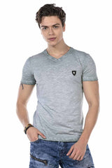 CT647 Heren T-shirt in een Gemelideerd Design