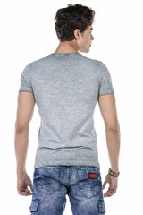 CT647 Heren T-shirt in een Gemelideerd Design