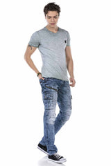 CT647 Heren T-shirt in een Gemelideerd Design