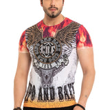 CT665 Herren T-Shirt mit großem Aufdruck