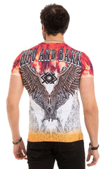 CT665 Men's T-shirt with large print