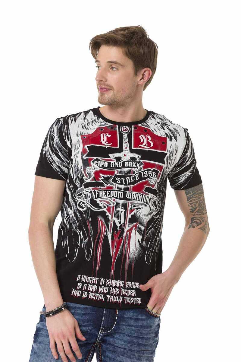 CT673 Camiseta para hombres  con gran impronta